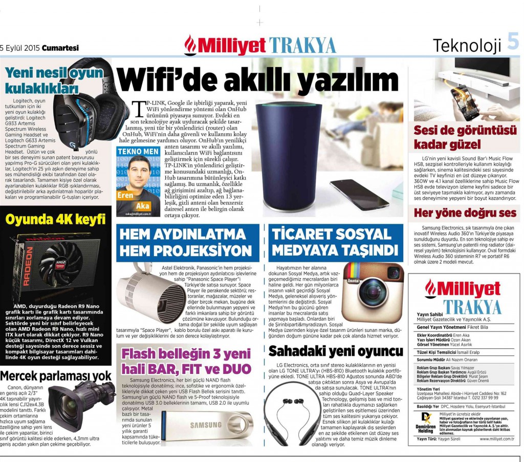 Eren AKA Milliyet Gazetesi
